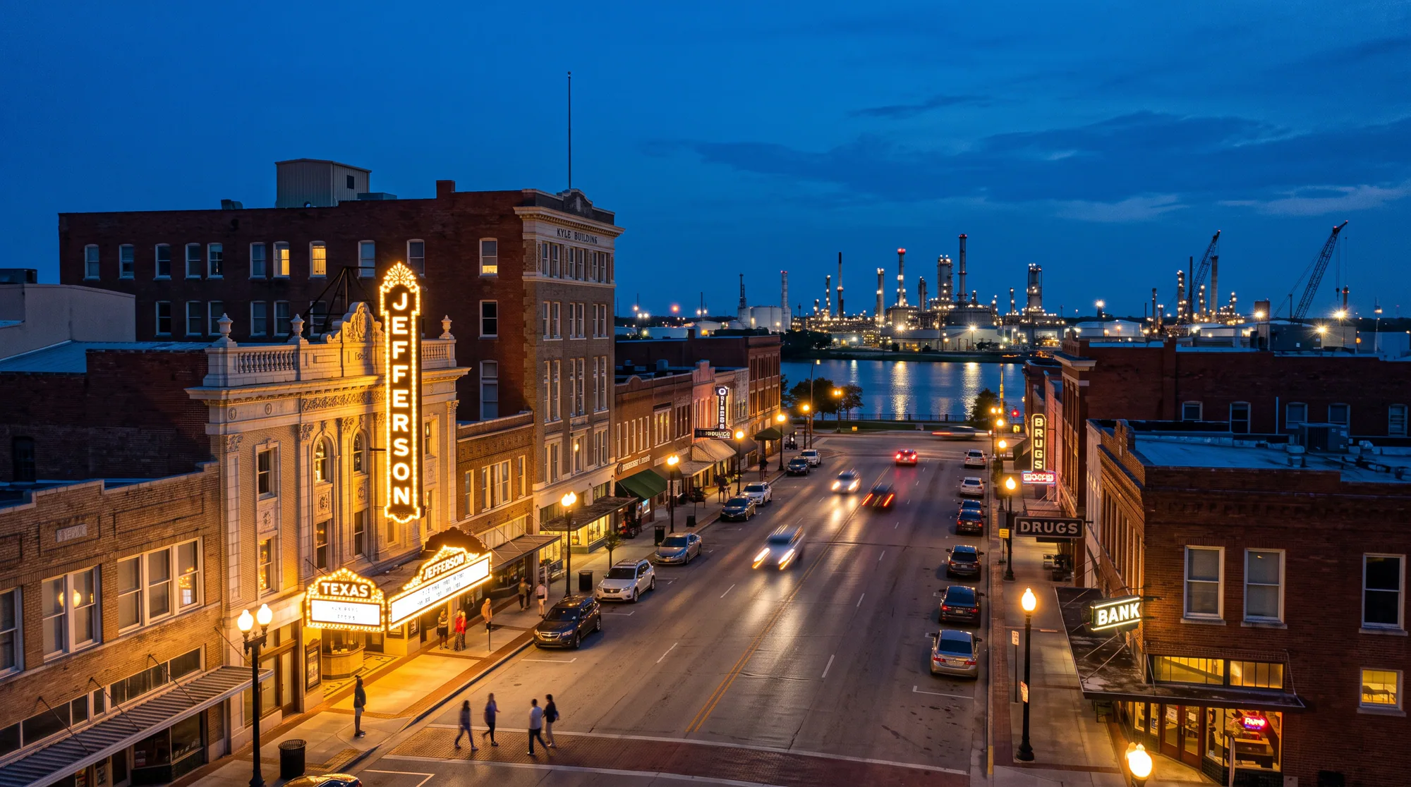 Beaumont, TX skyline