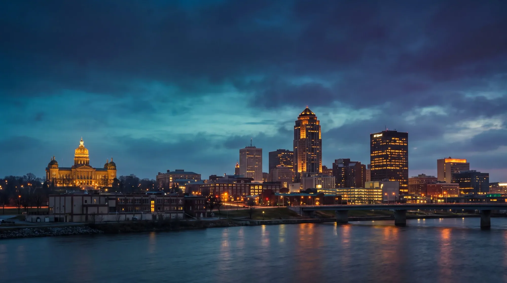 Des Moines, IA skyline