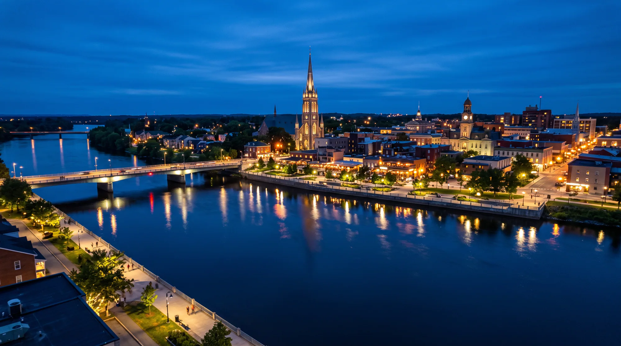 Drummondville, QC skyline