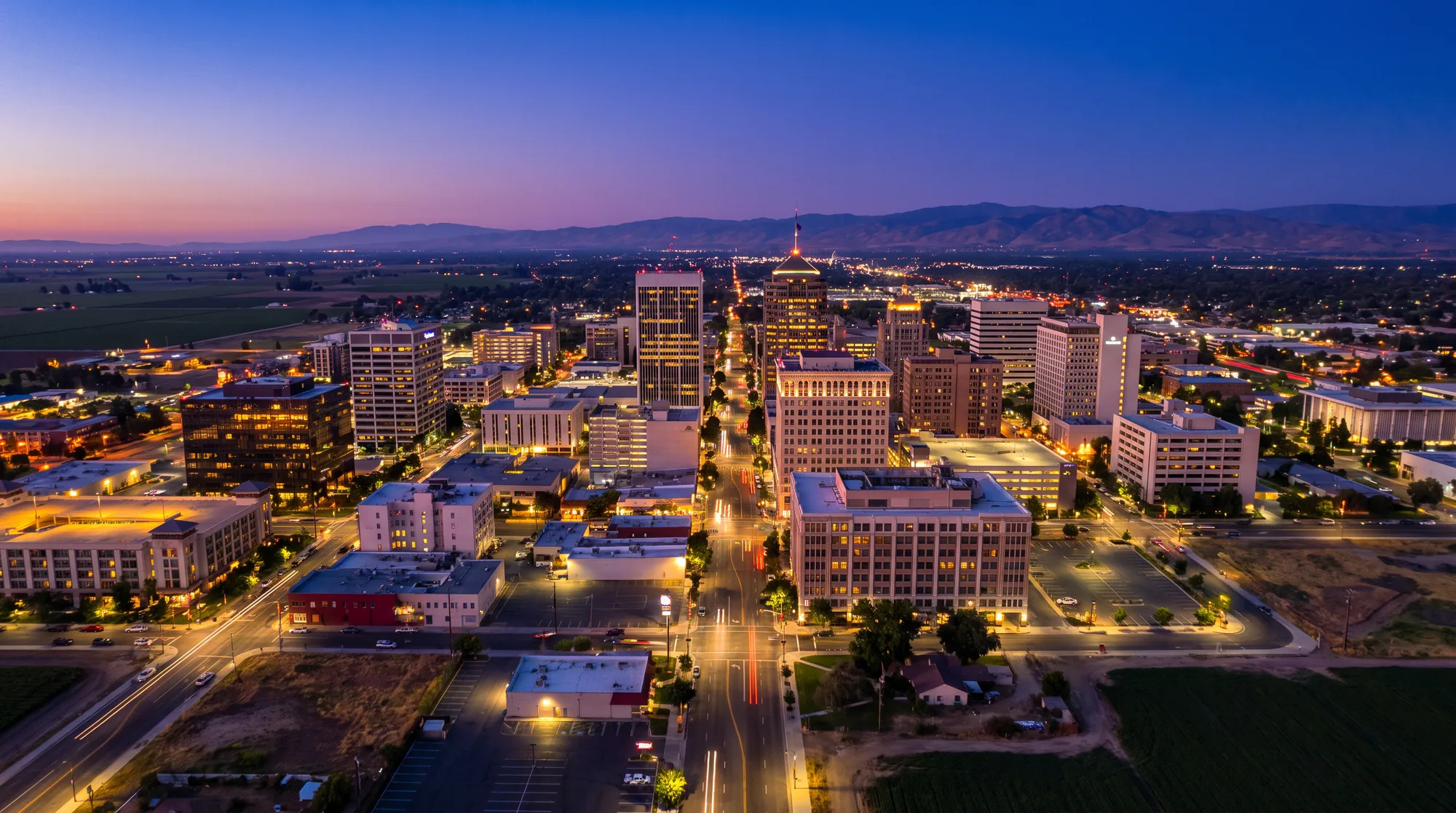 Fresno, CA skyline