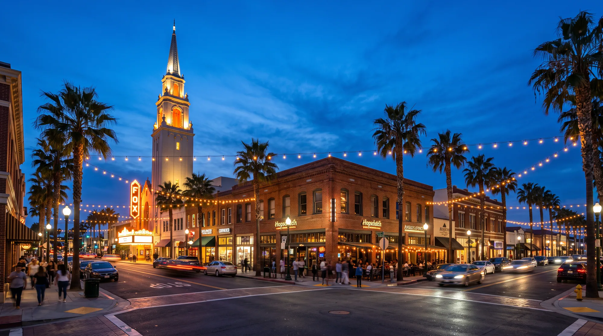 Fullerton, CA skyline