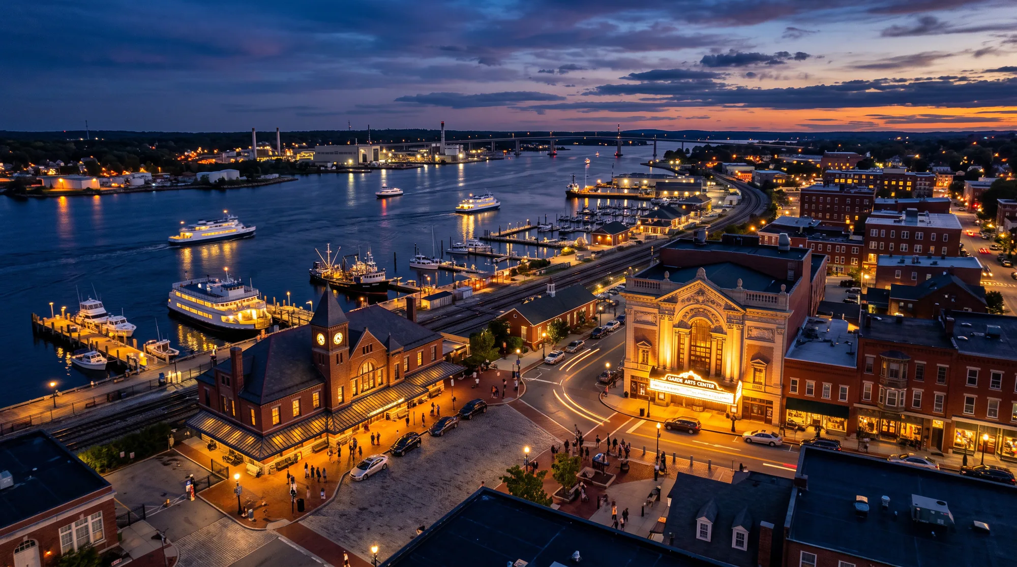 New London, CT skyline