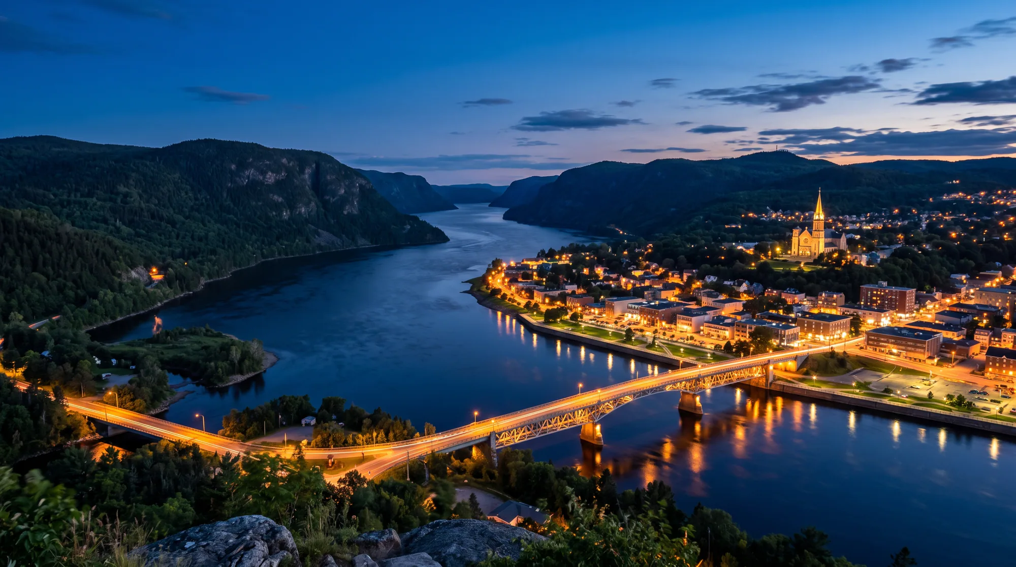 Saguenay, QC skyline