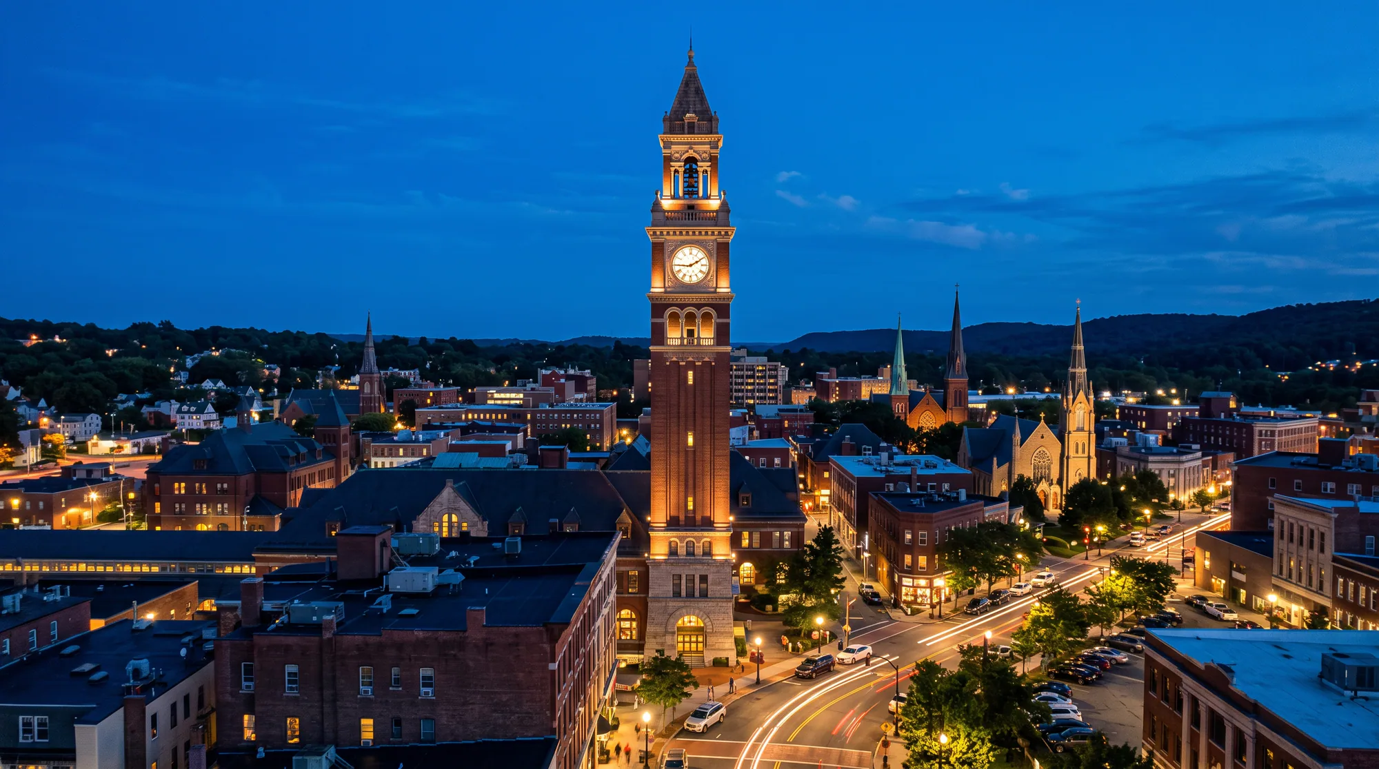 Waterbury, CT skyline