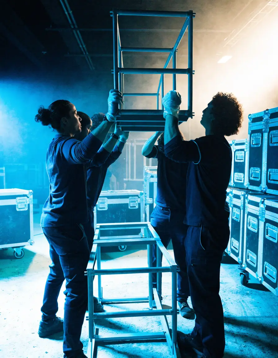 General Labor working at a live event