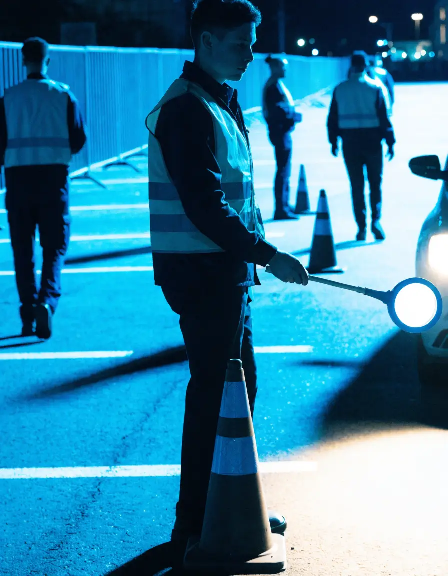 Parking Staff working at a live event