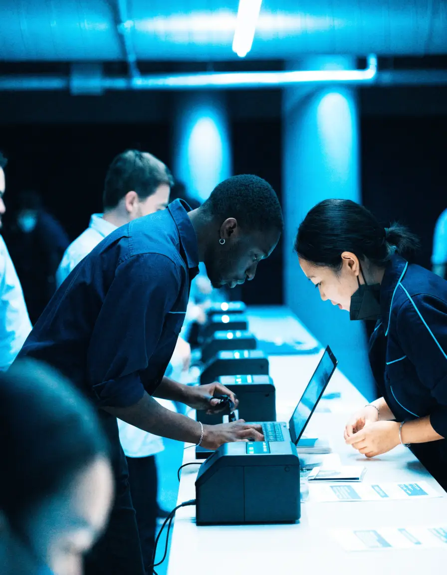 Registration Staff working at a live event