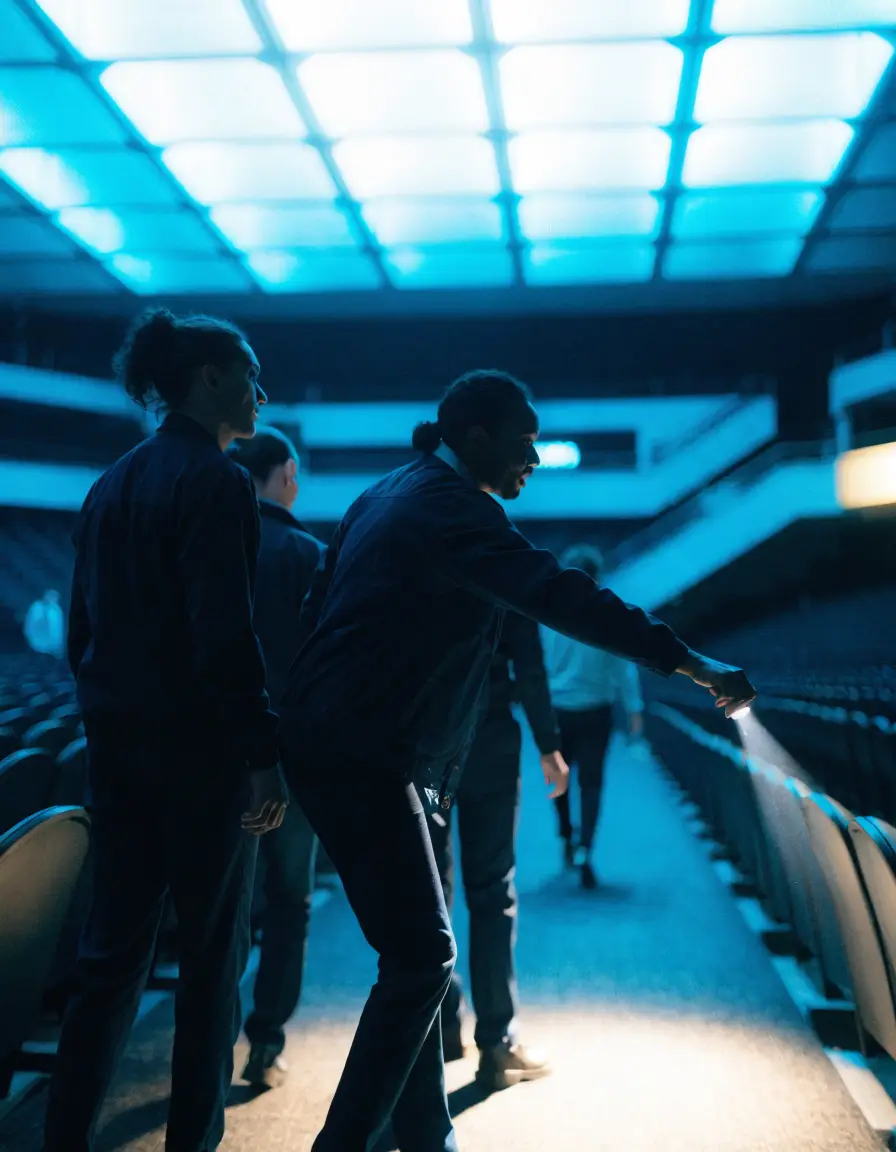 Ushers working at a live event